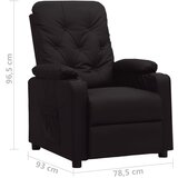  Naslonjač od umjetne kože crni | Eponuda.com