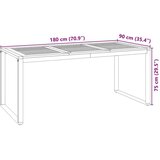  Komplet za jedilnico v vrtu 7 pcs Črna in rjava poli ratan, (5000288436) | Shoptok.si