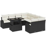 Sjedeća garnitura za vrt s pohranom 9 pcs Crna poliratan | Eponuda.com