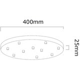 Open Design OR85372 - Luster na sajli ERO 10xG9/8W/230V crna | Eponuda.com