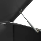  Spremište za 5 kante za otpad crno 345x79x117 cm čelično | shoptok.hr