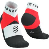 Čarape Compressport Ultra Trail Socks V2.0 Low Fluo Red/White - T4 | shoptok.hr