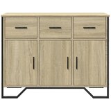  Komoda boja hrasta sonome 97x32,5x74,5 cm od konstruiranog drva | Eponuda.com