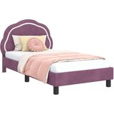  Krevet za djecu s uzglavljem Ljubičasta 80 x 160 cm Baršun | shoptok.hr
