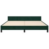  Okvir za krevet s uzglavljem tamnozeleni 180x200 cm baršunasti | shoptok.hr