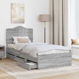  s od storage Siva Sonoma 90 x 200 cm Konstruirano drvo | shoptok.hr