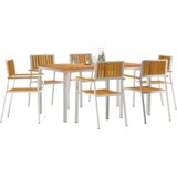  Set od 7 dijelova za objedovanje u vrtu od čvrstog drva akacije | shoptok.hr