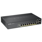 Zyxel GS1920-8HPv2 – 10-portni Smart Managed switch (omrežni preklopnik) z 8× Gigabit bakrenimi porti in 2× Gigabit SFP/combo porti. | Shoptok.si