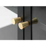 Unique Furniture Črna kovinska vitrina 58x160 cm Carmel – | Shoptok.si