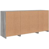  Komoda s LED svjetlima boja sivog hrasta 142,5x37x67 cm | shoptok.hr