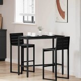  Stol Crni hrast 100 x 50 x 90,5 cm Inženjerska drva i čelik | shoptok.hr