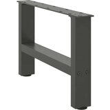  Noge kavne mizice antracit 2 kosa 50x(30-31) cm jeklo, (21828576) | Shoptok.si