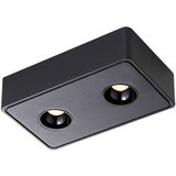 Nettlife 2 LED stropna reflektorja za površinsko montažo, črna, 11 W, kvadratna, toplo bela, za dnevno sobo, hodnik, spalnico, jedilnico, kuhinjo, (22116813) | Shoptok.si