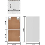 vidaXL viseći ormarić bijeli 29,5 x 31 x 60 cm od iverice | shoptok.hr