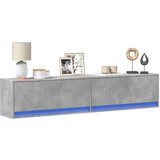 Maison Chic Stenska TV omarica - TV stojalo - Televizijska omarica z LED lučkami betonsko siva 180x31x38 cm, (21700740) | Shoptok.si