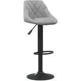Furnova Barski stolček svetlo siv žamet, (21949071) | Shoptok.si