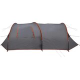  Tunelski šator za 6 osoba Siva i narančasta 700 x 590 x 215 cm | shoptok.hr