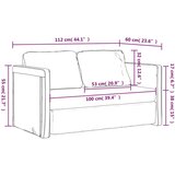  Kauč na razvlačenje tamnosivi 112x174x55 cm od tkanine | shoptok.hr