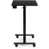  Mobilni stol 70x48 cm, stol za prijenosno računalo, podesiva visina 71,5-112 cm, crni, ModernHome Slike