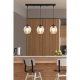 Candellux luster/visilica-aspa viseća lampa crna 3X40W E27 smedja abažur | ePonuda.com