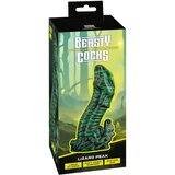 Beasty Cocks Lizard Peak - kuščarjev dildo (zelena-črna) | Shoptok.si