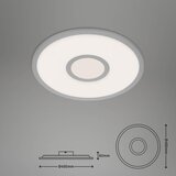 BRILO LED RGB prigušiva plafonska LED lampa CENTRO LED/24W/230V Wi-Fi Tuya + daljinski upravljač | Eponuda.com