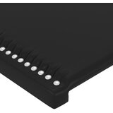  Okvir za krevet s uzglavljem crni 120 x 200 cm od umjetne kože | shoptok.hr