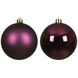Dekordom Novogodišnji set kugli za jelku 4pcs 10cm 022617 - Dark mauve - KMG | ePonuda.com