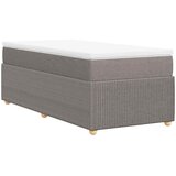  Krevet s oprugama i madracem smeđesivi 80x200 cm od tkanine | shoptok.hr