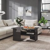 vidaXL stolić za kavu visoki sjaj sivi 90 x 60 x 46,5 cm od iverice | shoptok.hr