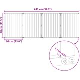  Vrata za pse 4 pcs Crna 60 x 80 cm Cinkani čelik | shoptok.hr