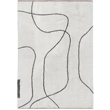 Slonokoščena pralna bombažna preproga 140x200 cm Shadow –