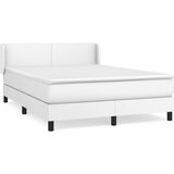  Box spring postelja z vzmetnico bel 140x200 cm umetno usnje, (20901118) | Shoptok.si