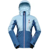 Alpine pro Women's ski jacket with ptx membrane REAMA aquamarine