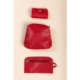 Fenzy 4-Dijelni Set Torbica I Novčanik, Crvena | shoptok.hr
