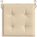  Jastuci za vrtne stolice 6 kom bež 40x40x4 cm od tkanine | shoptok.hr