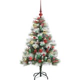  Umjetno božićno drvce S LED lampica Zelena i bijela 120 cm | shoptok.hr