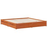  Konstrukcija postelje s predalom Voskast rjav 180 x 200 cm, (5000121382) | Shoptok.si