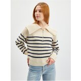 Orsay Cream Women Striped Sweater - Women Cene