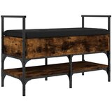  Klupa za cipele boja dimljenog hrasta 85,5x42x57,5 cm drvena | Eponuda.com