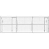  Kućica za pse s pohranom 3 pcs Srebrno 6 x 2 x 2 m Čelik | shoptok.hr
