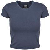 Urban Classics Ladies Stretch Jersey Cropped Tee Vintageblue | Shoptok.si