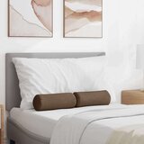 vidaXL valjkasti jastučići 2 pcs smeđa Ø 15 x 40 cm tkanina | shoptok.hr
