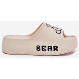 Boto Ladies Foam Slippers On Massive Sole With Bear Light Beige Lamira | Shoptok.si
