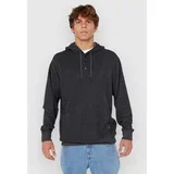 Grid Pulover s kapuco black marle