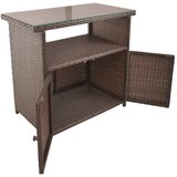 Garden Pleasure Vrtna miza iz ratana 90x50 cm Padua - | Shoptok.si
