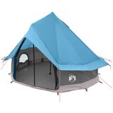 vidaXL Tipi šotor s streho Modra 250 x 250 cm Poliester in jeklo, (5000309517) | Shoptok.si