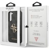 Guess GUHCS23M4GMGGR silikonski ovitek za samsung galaxy S23 5G - črn z zlatim logom | Shoptok.si