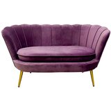 XORA 2-SED, lila, zlate barve les, kovina, tekstil | Shoptok.si