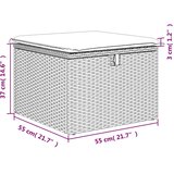  2-dijelni set vrtnih sofa s jastucima crni od poliratana bagrem | shoptok.hr